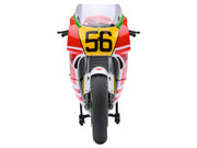 Honda NSR500 WGP500 Motorcycle #56 Red and White with Helmet "Baribari Legend" (1986) OVA 1/12 Model by Autoart image 3