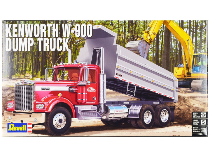 Level 5 Model Kit Kenworth W-900 Dump Truck 1/25 Scale Model by Revell image 2