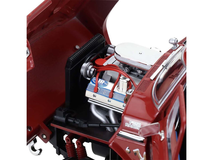 1979 Ford F-250 Monster Truck with 48-Inch Tires "Walkin' Tall" Red "Kings of Crunch" Series 1/18 Diecast Model Car by Greenlight image 2
