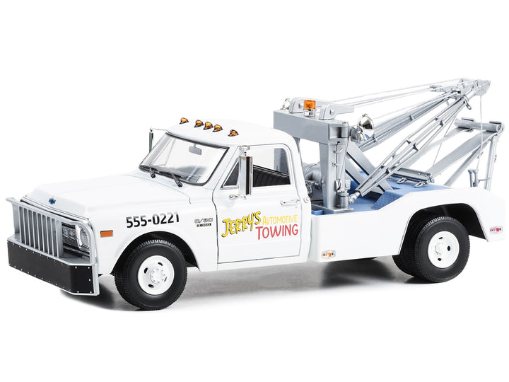 1969 Chevrolet C-30 Dually Wrecker Jerry's Towing "Fall Guy Stuntman Association" "The Fall Guy" (1981-1986) TV Series 1/18 Diecast Model Car by Greenlight image 2