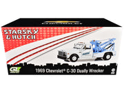 1969 Chevrolet C-30 Dually Wrecker Tow Truck "Roscoe Tow Service" White "Starsky and Hutch" (1975-1979) TV Series 1/18 Diecast Model Car by Greenlight image 3