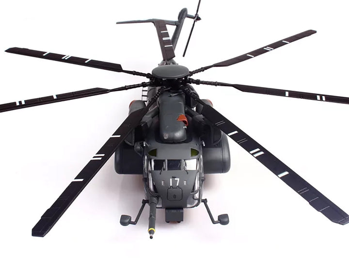 Sikorsky MH-53E Sea Dragon Helicopter "United States Navy Blackhawks Tail Number 17" Dark Gray 1/72 Diecast Model by Panzerkampf image 2