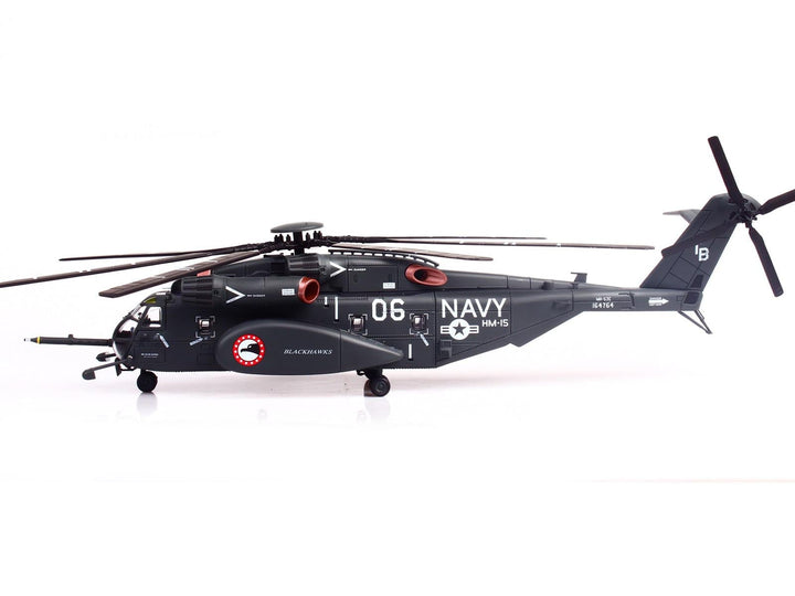 Sikorsky MH-53E Sea Dragon Helicopter "United States Navy Blackhawks Tail Number 06" Dark Gray 1/72 Diecast Model by Panzerkampf image 2