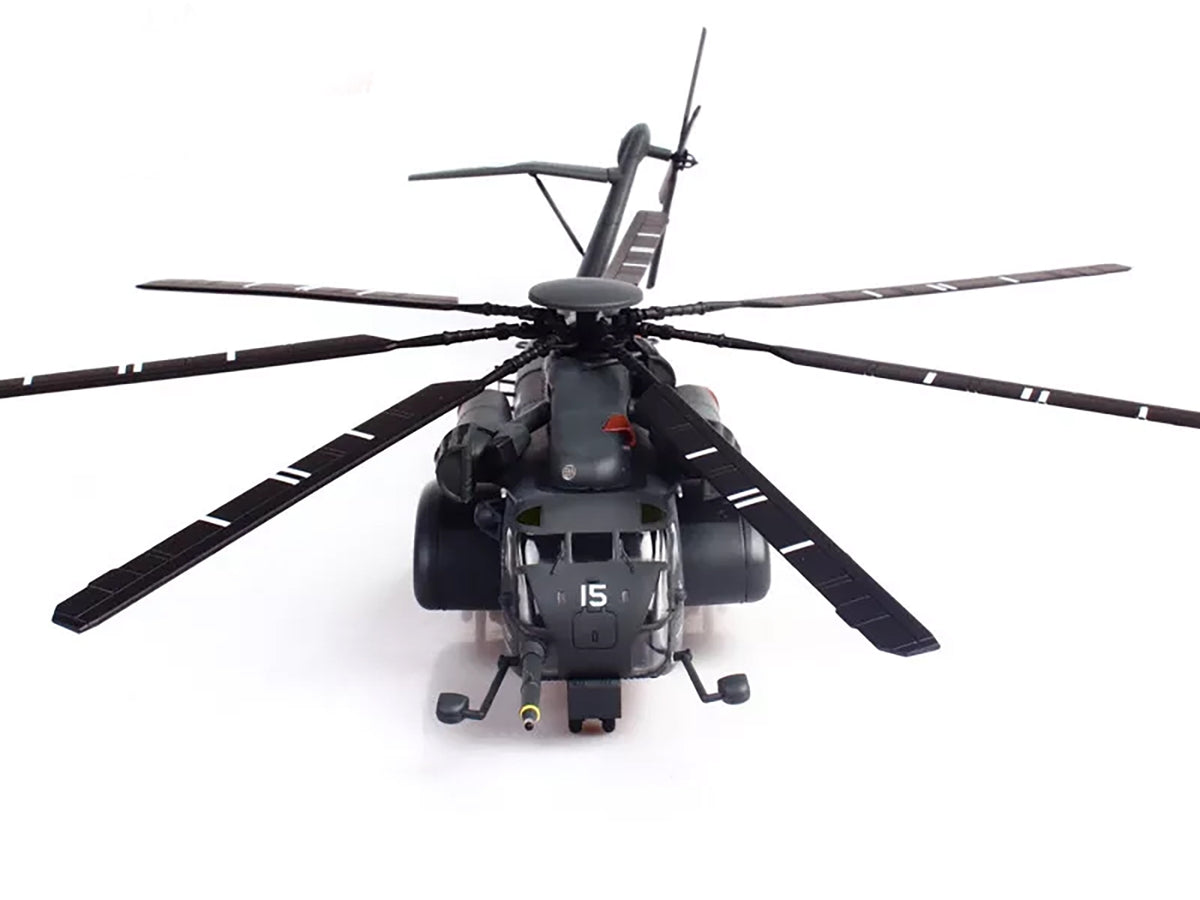Sikorsky MH-53E Sea Dragon Helicopter "United States Navy Blackhawks Tail Number 15" Dark Gray 1/72 Diecast Model by Panzerkampf