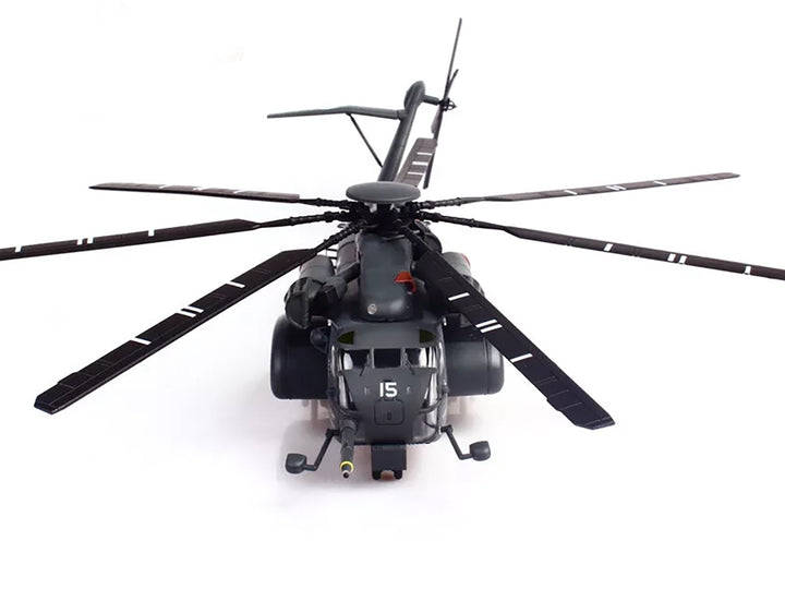 Sikorsky MH-53E Sea Dragon Helicopter "United States Navy Blackhawks Tail Number 15" Dark Gray 1/72 Diecast Model by Panzerkampf