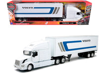 Volvo VN-780 Truck with Dry Van Trailer White "Long Haul Truckers" Series 1/32 Diecast Model by New Ray image 3