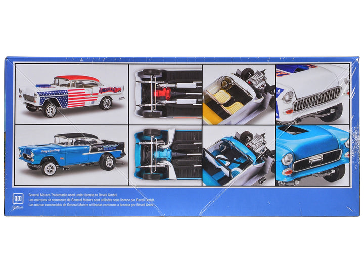 Level 4 Model Kit 1955 Chevrolet Bel Air Street Machine 2-in-1 Kit 1/24 Scale Model by Revell image 2