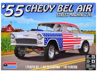 Level 4 Model Kit 1955 Chevrolet Bel Air Street Machine 2-in-1 Kit 1/24 Scale Model by Revell image 4