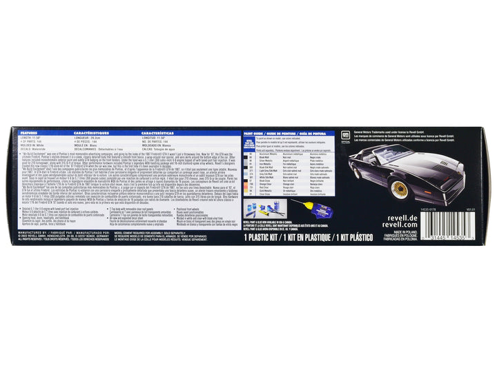 Level 5 Model Kit 1987 Pontiac Firebird GTA 1/16 Scale Model by Revell image 2