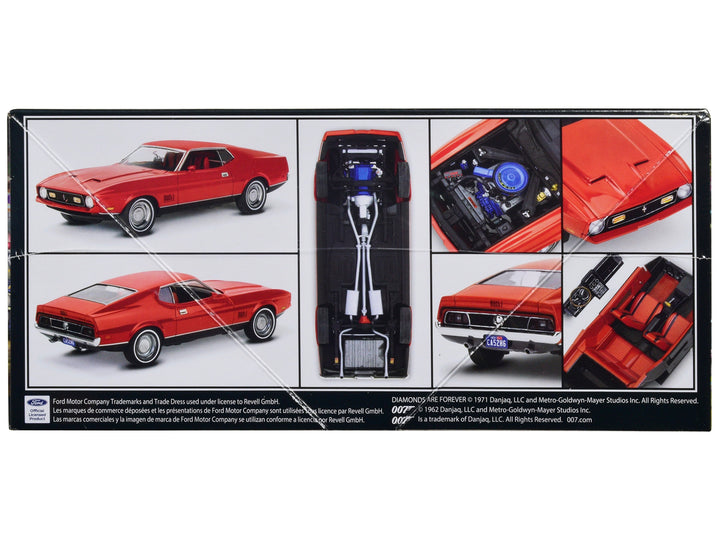 Level 4 Model Kit 1971 Ford Mustang Mach 1 James Bond 007 "Diamonds Are Forever" (1971) Movie 1/25 Scale Model by Revell image 2