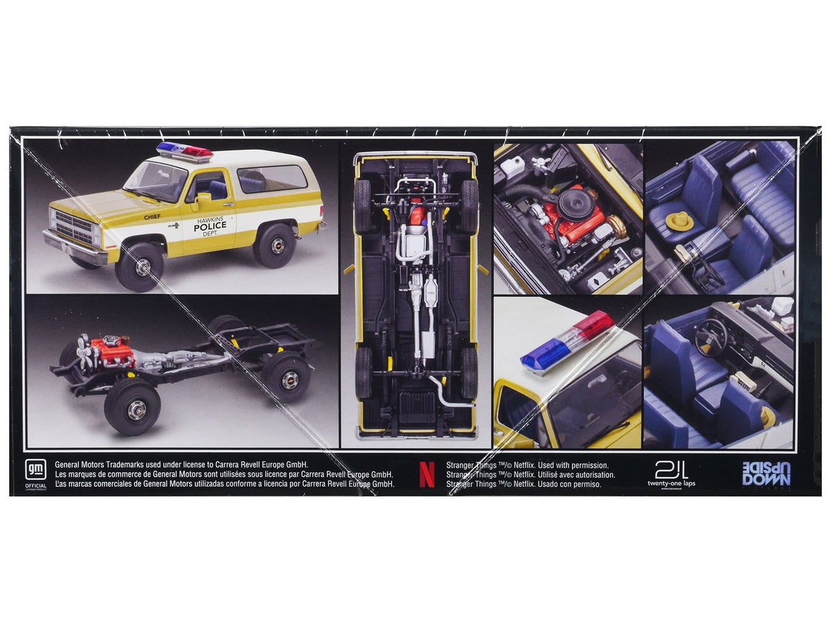 Level 4 Model Kit Jim Hopper's 1985 Chevrolet K5 Blazer "Stranger Things" (2016-Current) TV Series 1/25 Scale Model by Revell image 2