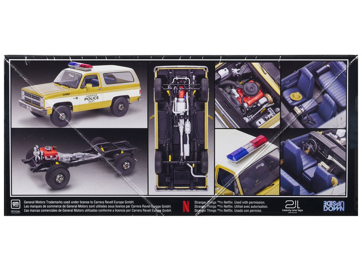 Level 4 Model Kit Jim Hopper's 1985 Chevrolet K5 Blazer "Stranger Things" (2016-Current) TV Series 1/25 Scale Model by Revell image 2