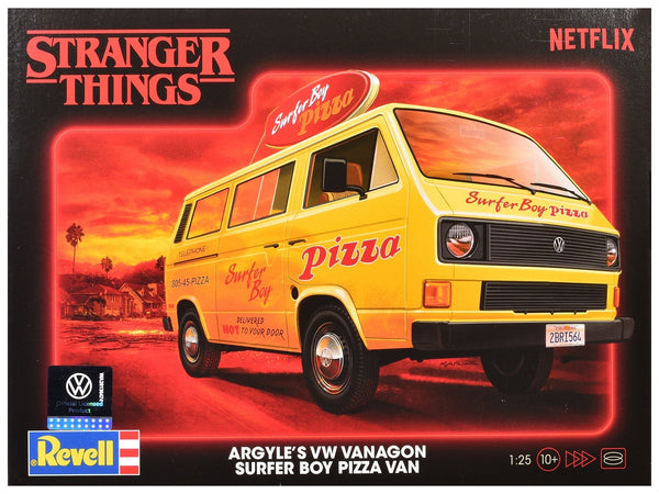 Revell Stranger Things Surfer Boy Pizza Volkswagen Vanagon model kit 1:25 14559, product image 1
