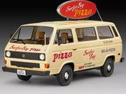 Level 3 Model Kit Argyle's Volkswagen Vanagon "Surfer Boy Pizza" Van "Stranger Things" (2016-Current) TV Series 1/25 Scale Model by Revell image 2