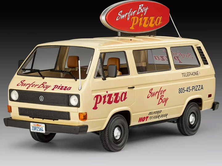 Level 3 Model Kit Argyle's Volkswagen Vanagon "Surfer Boy Pizza" Van "Stranger Things" (2016-Current) TV Series 1/25 Scale Model by Revell image 2