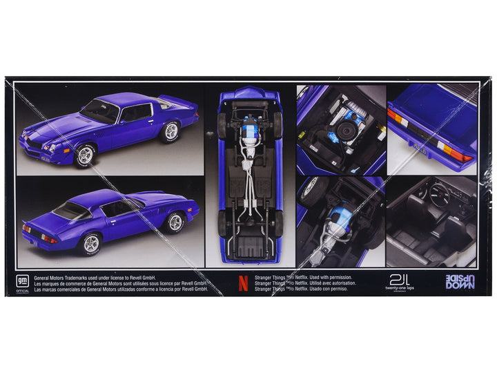 Level 4 Model Kit Billy Hargrove's 1979 Chevrolet Camaro Z/28 "Stranger Things" (2016-Current) TV Series 1/24 Scale Model by Revell image 2