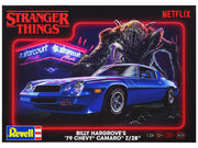 Level 4 Model Kit Billy Hargrove's 1979 Chevrolet Camaro Z/28 "Stranger Things" (2016-Current) TV Series 1/24 Scale Model by Revell image 4