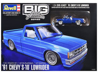 Level 4 Model Kit 1991 Chevrolet S-10 Lowrider Pickup Truck with 1/64 Diecast Version Included "Big + Little Series" 1/25 Scale Model by Revell