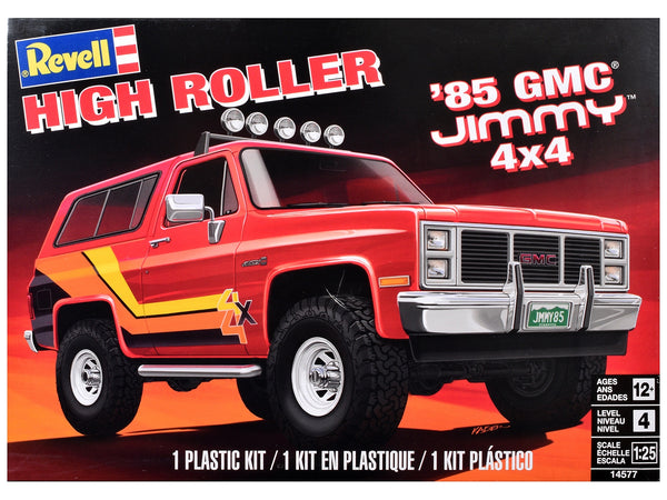 Level 4 Model Kit 1985 GMC Jimmy 4x4 "High Roller" 1/25 Scale Model by Revell