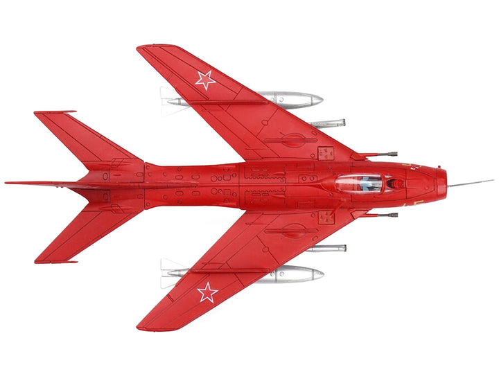 Mikoyan-Gurevich MiG-19S Farmer C Fighter Aircraft "Yellow 45" "VVS Display Team Soviet Air Force Kubinka Air Base" (1960) "Wing" Series 1/72 Diecast Model by Panzerkampf image 2