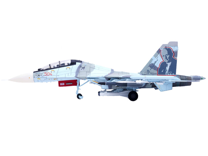 Sukhoi Su-30MKK Flanker-G Fighter Aircraft #504 "Russian Air Force" "Wing" Series 1/72 Diecast Model by Panzerkampf image 2