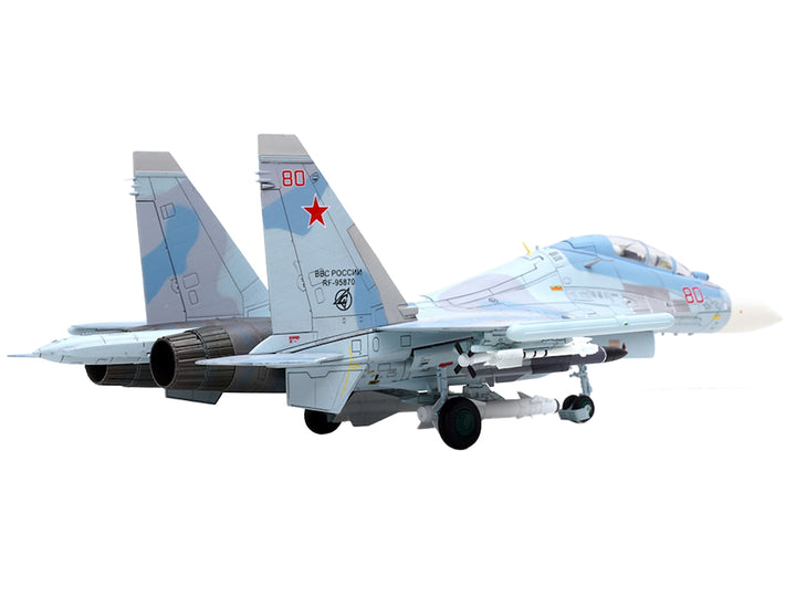 Sukhoi Su-30M2 Flanker-C Fighter Aircraft #80 "Russian Air Force" "Wing" Series 1/72 Diecast Model by Panzerkampf image 2