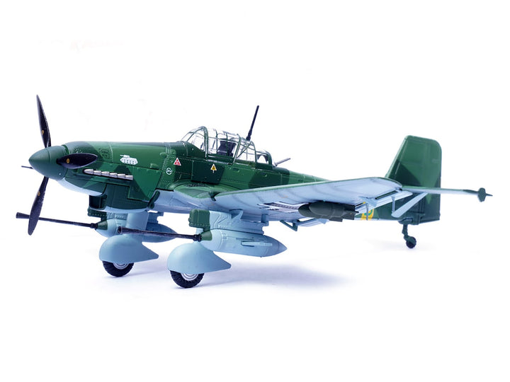 Junkers Ju 87G2 Stuka Bomber Aircraft "10.(Pz)/SG 2 Immelmann T6+BB Oberst Hans-Ulrich Rudel Romania" (1944) German Luftwaffe "Wing" Series 1/72 Diecast Model by Panzerkampf image 2