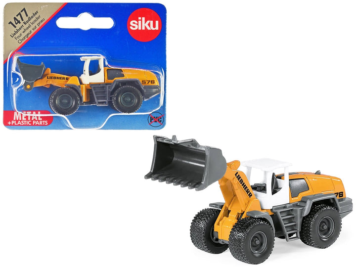 Liebherr 576 Wheel Loader Yellow with White Top Diecast Model by Siku image 2