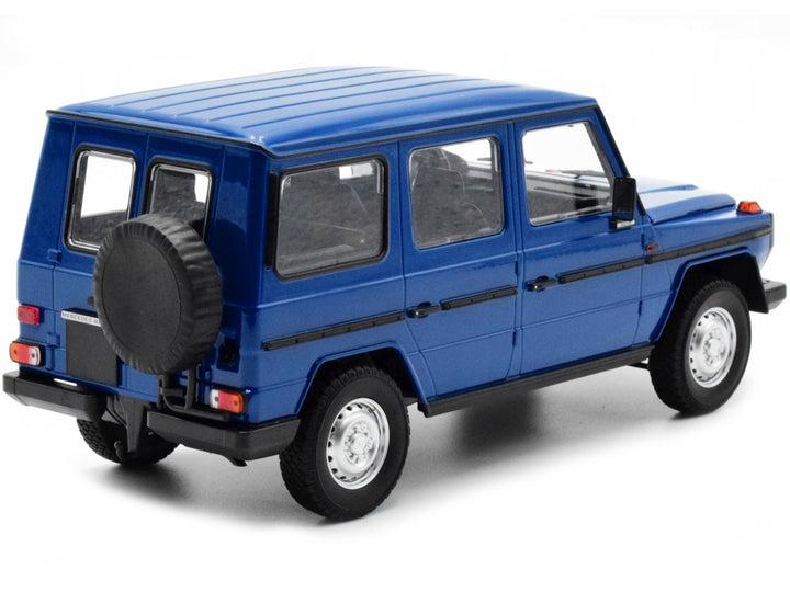 1980 Mercedes-Benz G-Model (LWB) Dark Blue with Black Stripes Limited Edition to 402 pieces Worldwide 1/18 Diecast Model Car by Minichamps image 2