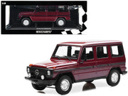 1980 Mercedes-Benz G-Model (LWB) Dark Red with Black Stripes Limited Edition to 402 pieces Worldwide 1/18 Diecast Model Car by Minichamps image 4