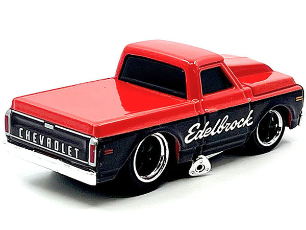 Muscle Machines 1972 Chevrolet C10 Edelbrock red black 1:64 15567RD, product image 1