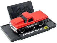 Muscle Machines 1972 Chevrolet C10 Edelbrock red black 1:64 15567RD, product image 2