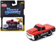 1972 Chevrolet C-10 Pickup Truck Red and Black "Edelbrock" 1/64 Diecast Model Car by Muscle Machines image 3