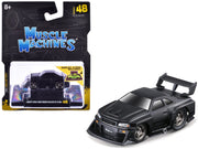 1999 Nissan Skyline GT-R (R34) #5 "Liberty Walk" Matt Black 1/64 Diecast Model Car by Muscle Machines image 3