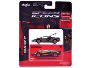 Lamborghini Sian FKP 37 Green Metallic "Speed Icons" Series 1/64 Diecast Model Car by Maisto image 2