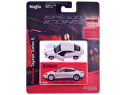 Porsche Taycan Turbo S White "Speed Icons" Series 1/64 Diecast Model Car by Maisto image 3