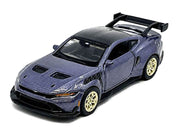 2025 Ford Mustang GTD Purple Metallic with Black Top "Speed Icons" Series 1/64 Diecast Model Car by Maisto image 2