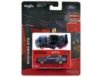 2025 Ford Mustang GTD Purple Metallic with Black Top "Speed Icons" Series 1/64 Diecast Model Car by Maisto image 3