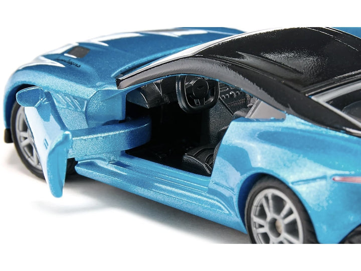 Aston Martin DBS Superleggera Blue Metallic with Black Top Diecast Model Car by Siku image 2