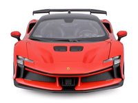 Ferrari SF90 XX Stradale Red with Black Top "Race + Play" Series 1/18 Diecast Model Car by Bburago image 3