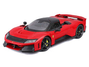 Ferrari F80 Red with Black Top "Race + Play" Series 1/18 Diecast Model Car by Bburago image 2