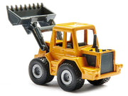 Truck with Low Loader Trailer and Front Loader Yellow Diecast Model by Siku image 4