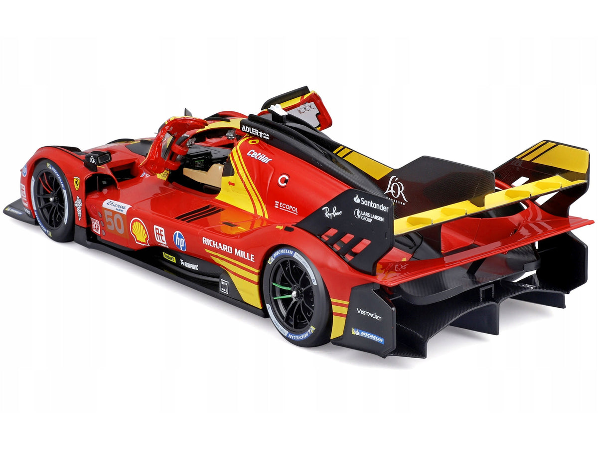 Ferrari 499P #50 Antonio Fuoco - Miguel Molina - Nicklas Nielsen "Ferrari AF Corse" Winner "24 Hours of Le Mans" (2024) "Racing" Series 1/18 Diecast Model Car by Bburago image 3