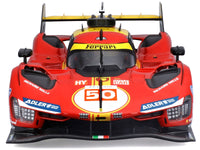 Ferrari 499P #50 Antonio Fuoco - Miguel Molina - Nicklas Nielsen "Ferrari AF Corse" Winner "24 Hours of Le Mans" (2024) "Racing" Series 1/18 Diecast Model Car by Bburago image 4