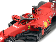 Ferrari SF21 #55 Carlos Sainz Formula One F1 Car "Ferrari Racing" Series 1/18 Diecast Model Car by Bburago image 4