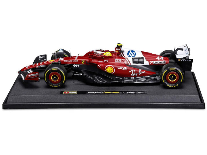 Ferrari SF-25 #44 Lewis Hamilton Formula One F1 World Championship (2025) "Formula Racing" Series 1/18 Diecast Model Car by Bburago image 2