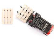 Linde Forklift Truck Red with 2 Pallet Accessories 1/50 Diecast Model by Siku image 3
