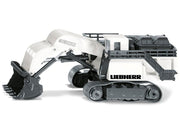 Liebherr R9800 Mining Excavator White and Gray 1/87 (HO) Diecast Model by Siku image 2