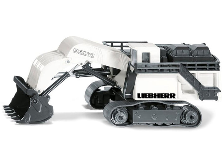 Liebherr R9800 Mining Excavator White and Gray 1/87 (HO) Diecast Model by Siku image 2