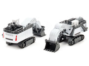 Liebherr R9800 Mining Excavator White and Gray 1/87 (HO) Diecast Model by Siku image 4